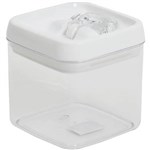 CONNOISSEUR FLIPTITE CANISTER SQUARE 1 LITRE CLEAR