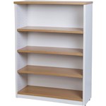 LOGAN BOOKCASE 4 SHELF 900 X 315 X 1200MM OAKWHITE