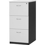 LOGAN FILING CABINET 3 DRAWER 476 X 550 X 1029MM WHITEIRONSTONE