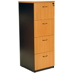 LOGAN FILING CABINET 4 DRAWER 476 X 550 X 1339MM BEECHIRONSTONE