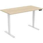 ELEV8 SITSTAND DESK DUAL MOTOR 1500 X 750MM OAKWHITE