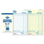 ZIONS 15D RESTAURANT DOCKET BOOK CARBONLESS DUPLICATE 165 X 95MM