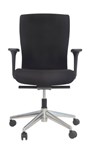 BURO MENTOR CLERICAL CHAIR HIGH FABRIC BACK NYLON BASE BLACK