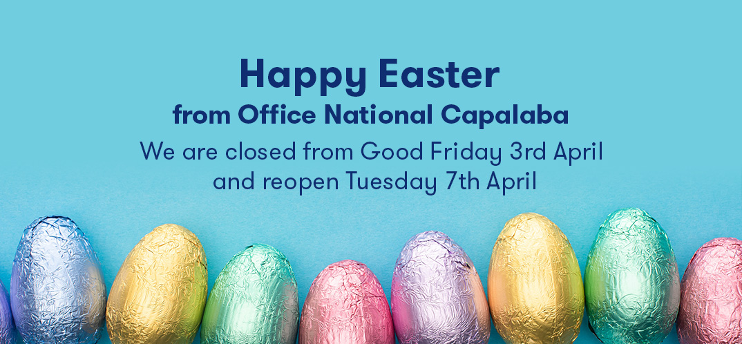 Happy Easter from Office National Capalaba featuring Easter Eggs