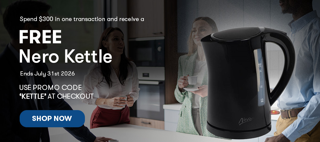 Free Nero Kettle. Conditions apply.
