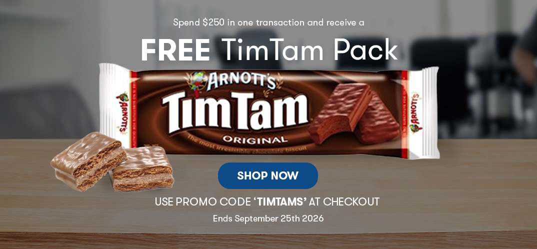 Free TimTam Pack when yo spend $250 in one transaction