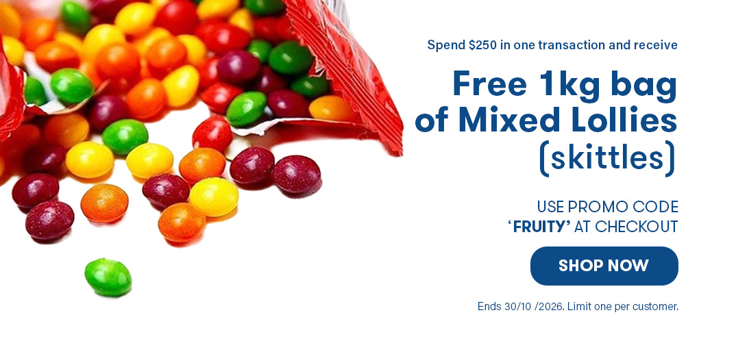 Free 1kg bag of Mixed Lollies